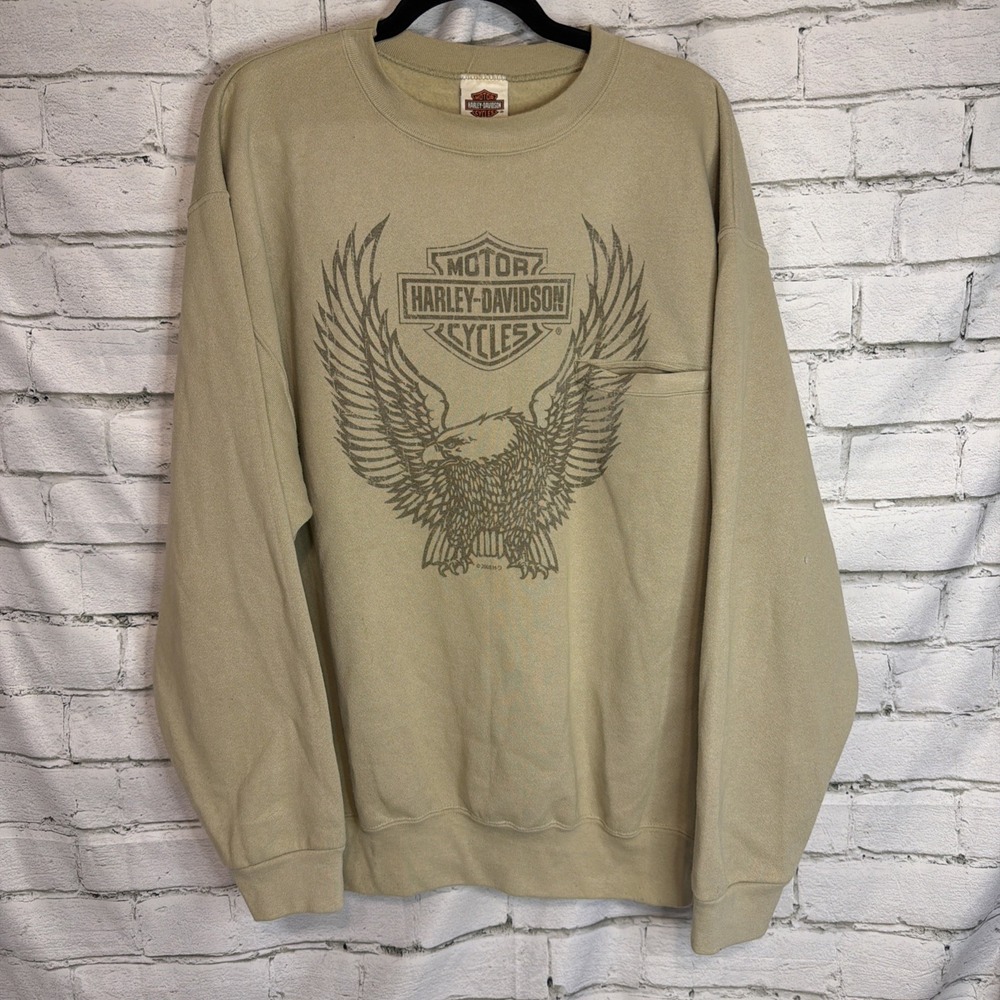 Harley-Davidson Eagle Smokey Mountain Crewneck Sweatshirt XL